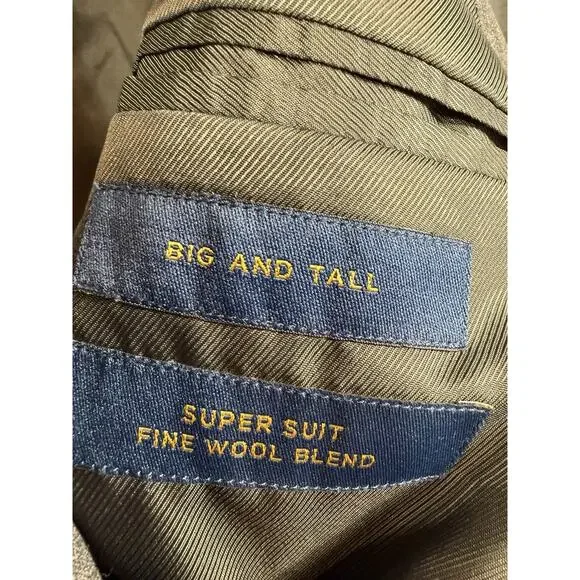 Stafford 60R Gray All Season Blazer Jacket Sport Suit Coat Wool Travel Big Tall - Picture 3 of 11